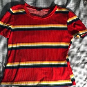 retro rainbow tee